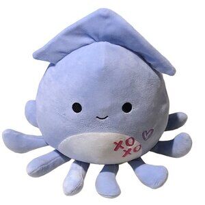 Squishmallows Kellytoy "Stacy" the Shy Squid Plush Valentine Squad  Stuffed 12"